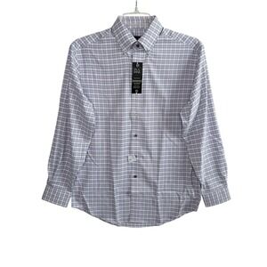 NWT Jos. A. Bank Traveler Motion Men Medium Tailored Fit Plaid Button Down Shirt